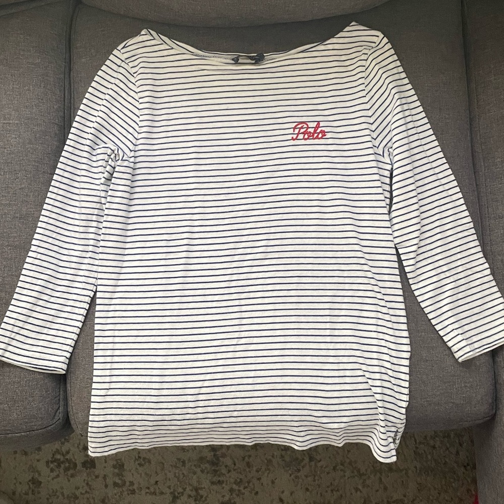 Womens 3/4 Sleeve Scoop Neck Shirt